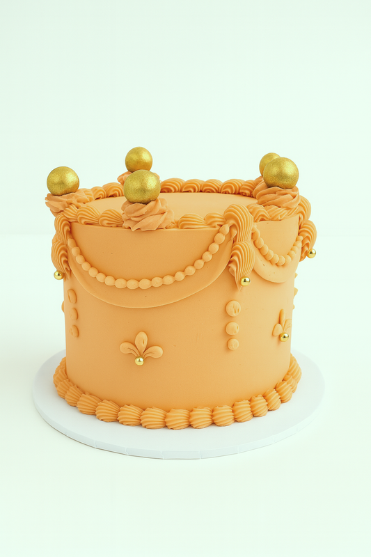 Peach Vintage Cake