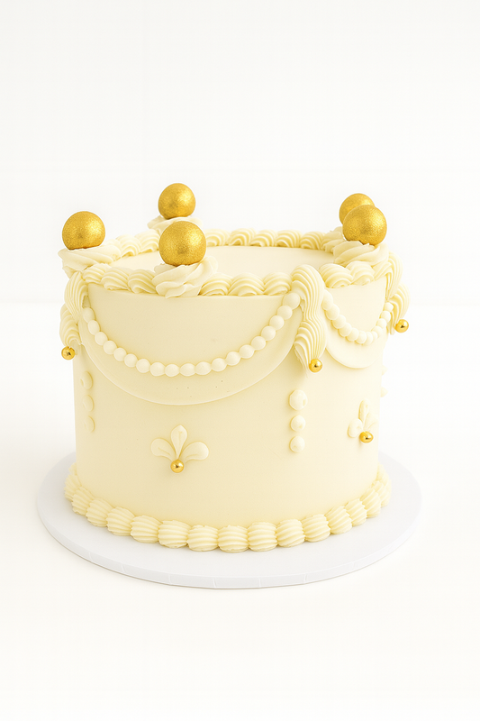 White Vintage Cake